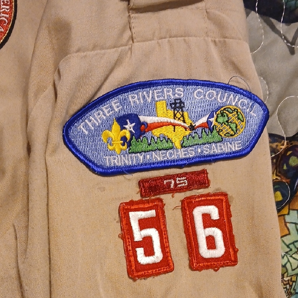 Men's Tan BSA  ASST. Scoutmaster XL Uniform Shirt - Picture 6 of 14